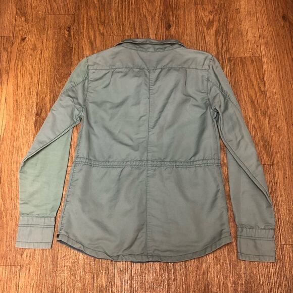 Horny Toad Light Green Button Front Collared Utility Jacket Size Small - Picture 8 of 11